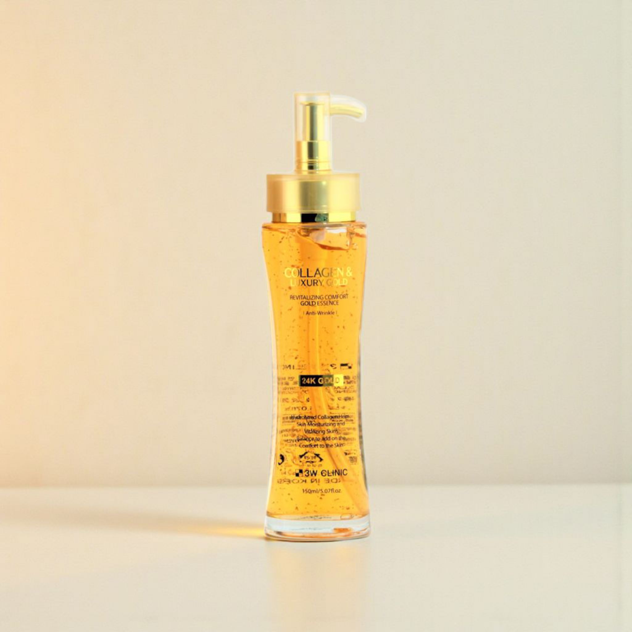 3w clinic collagen &amp; luxury 24k gold essence - 150ml