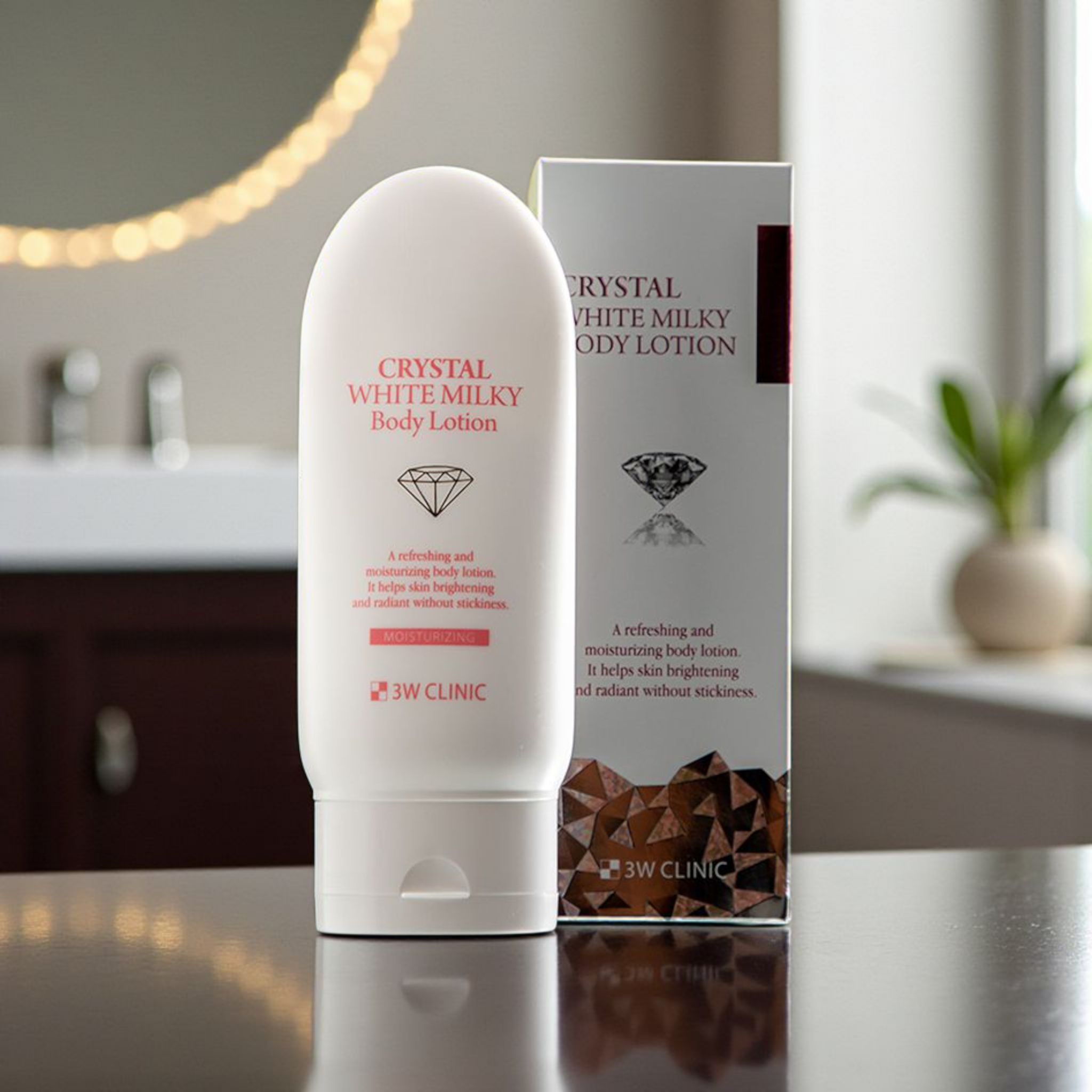 3w clinic crystal white milky body lotion - 150gm