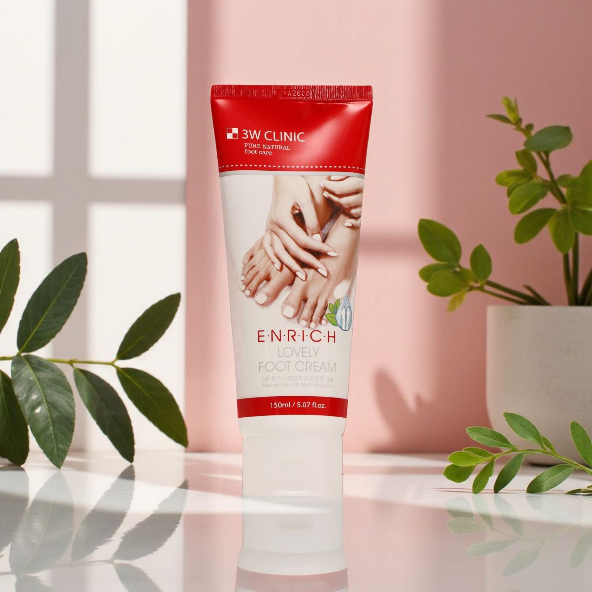 3w clinic enrich lovely foot cream - 150ml