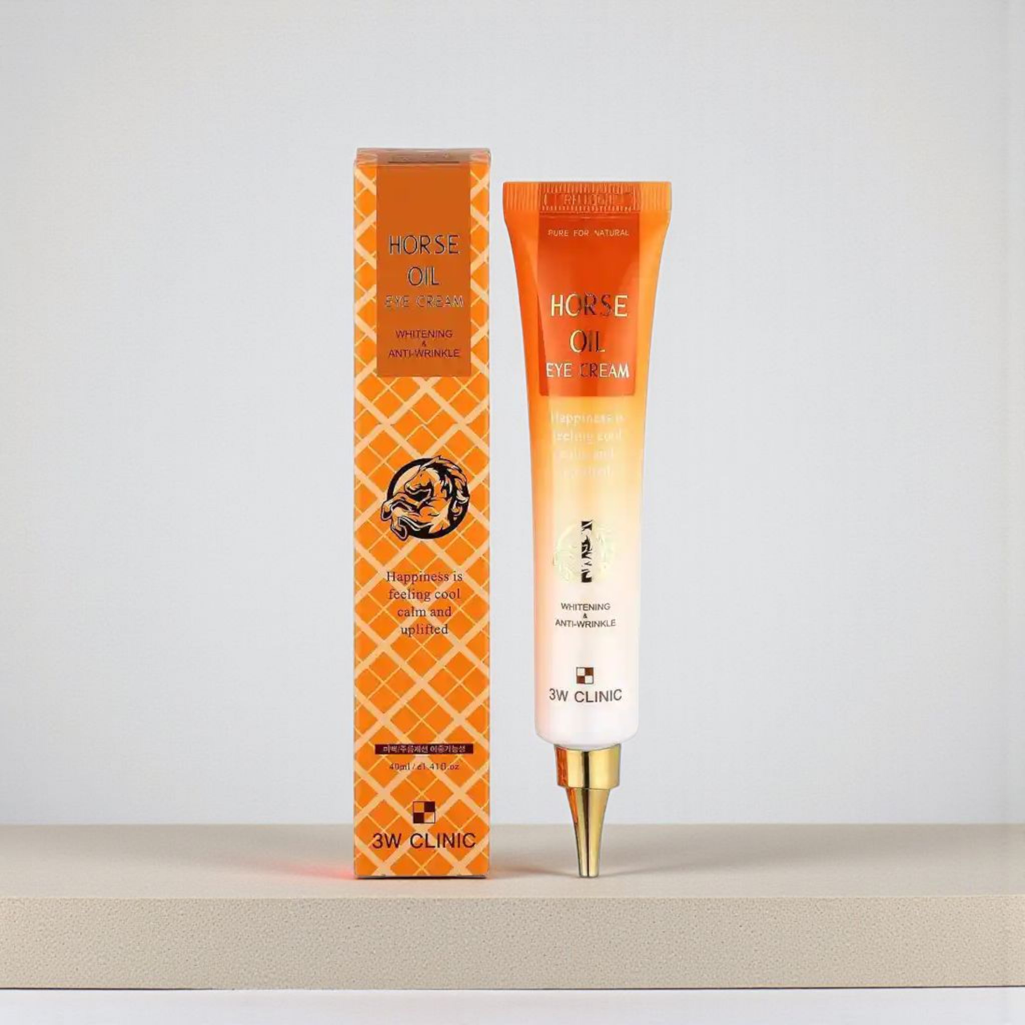 3W Clinic Whitening &amp; Anti-Wrinkle Horse Oil Eye Cream - 40ml
