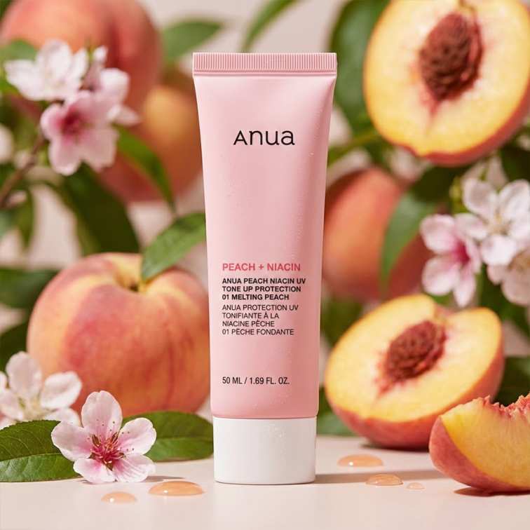 Anua Peach Niacin UV Tone Up Protection 01 Melting Peach - 50ml