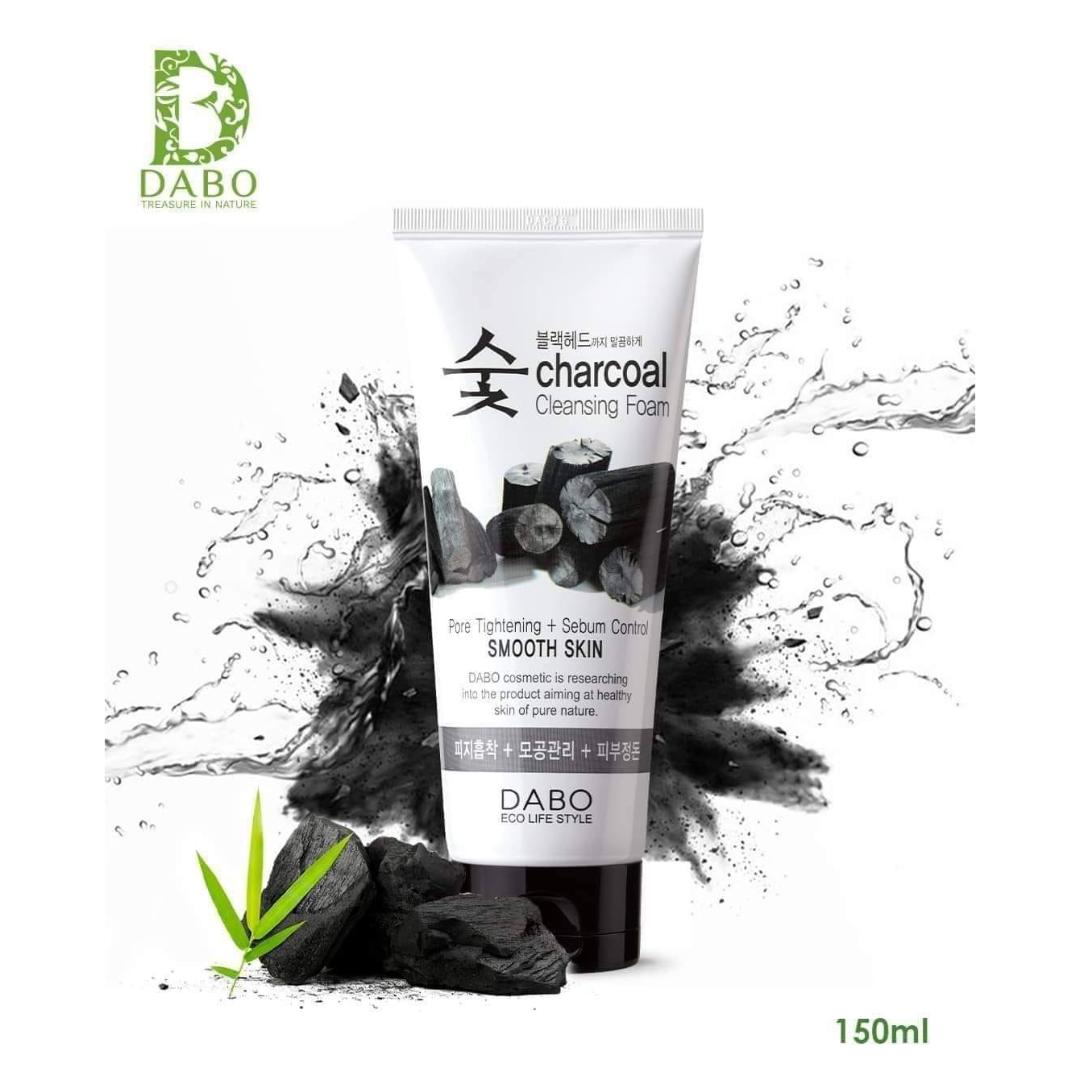Dabo Charcoal Pore Tightening + Sebum Control Smooth Skin Cleansing Foam - 150ml