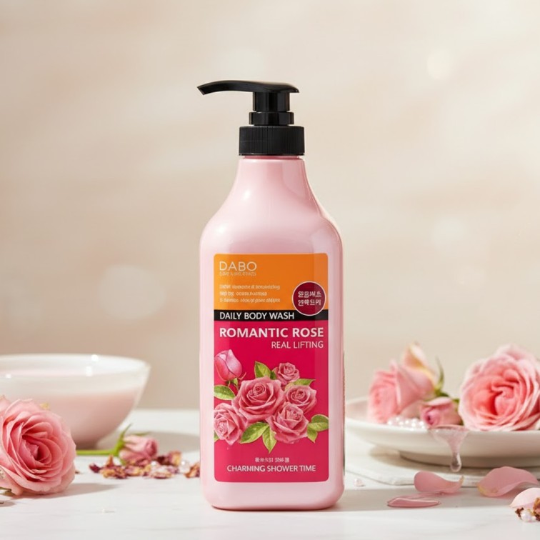 Dabo Real Lifting Romantic Rose Daily Body Wash - 750ml
