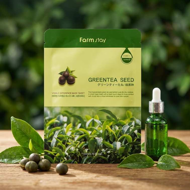 Farm Stay Visible Difference Mask Sheet (Green Tea) - 23ml