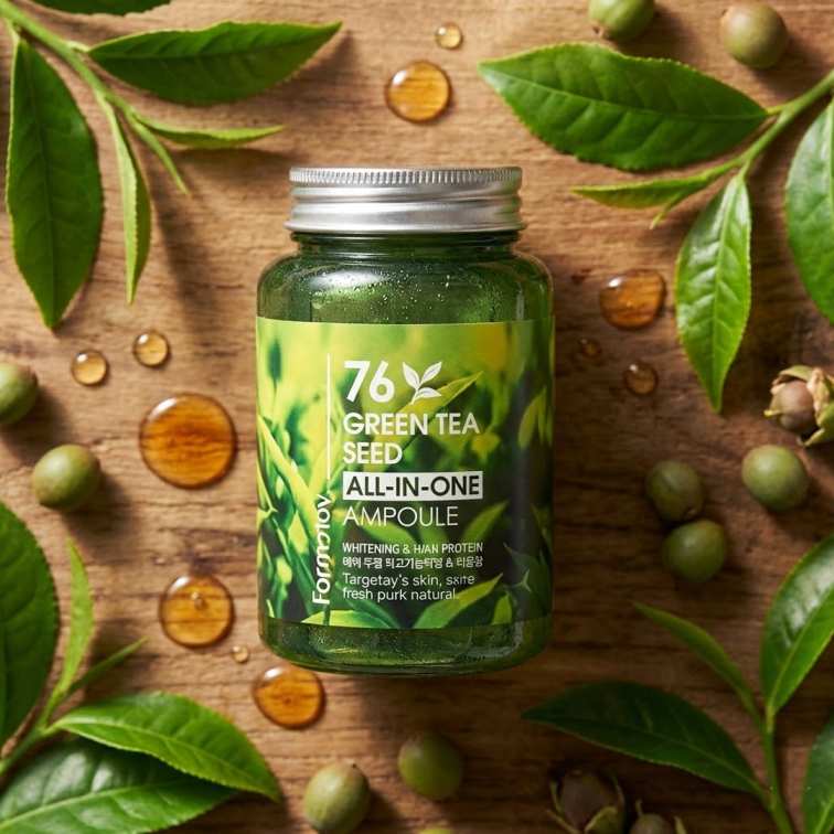 FarmStay 76 Green Tea Seed All In One Ampoule - 250ml