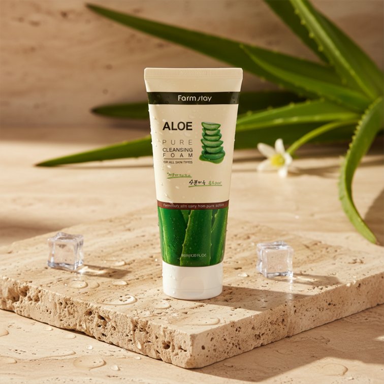 Farmstay Aloe Pure Cleansing Foam - 180ml