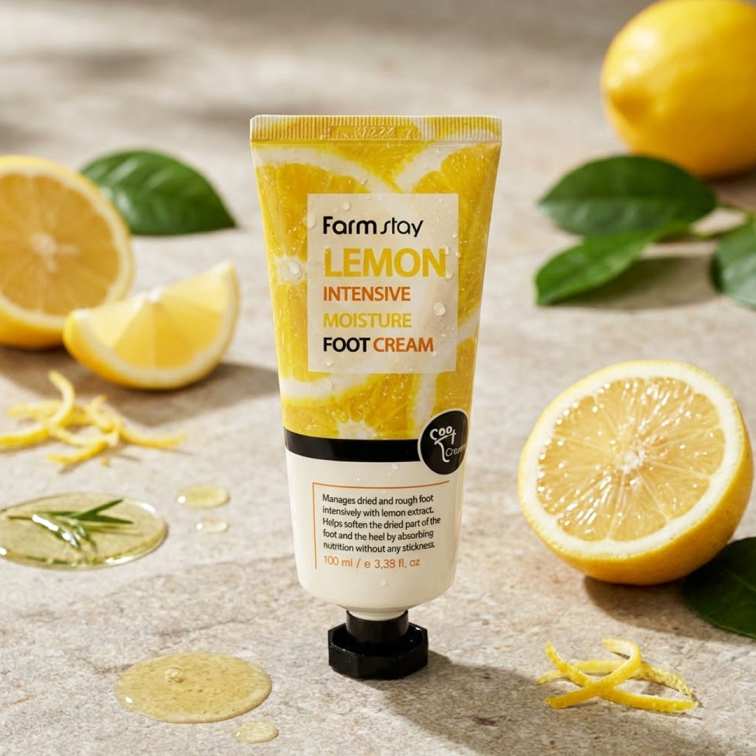 Farmstay Lemon Intensive Moisture Foot Cream - 100ml