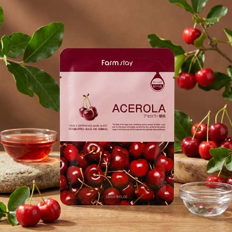 FarmStay Visible Difference Mask Sheet (Acerola ) - 23ml