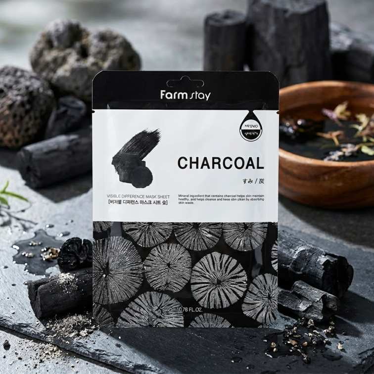 Farmstay Visible Difference Mask Sheet (Charcoal) - 23ml