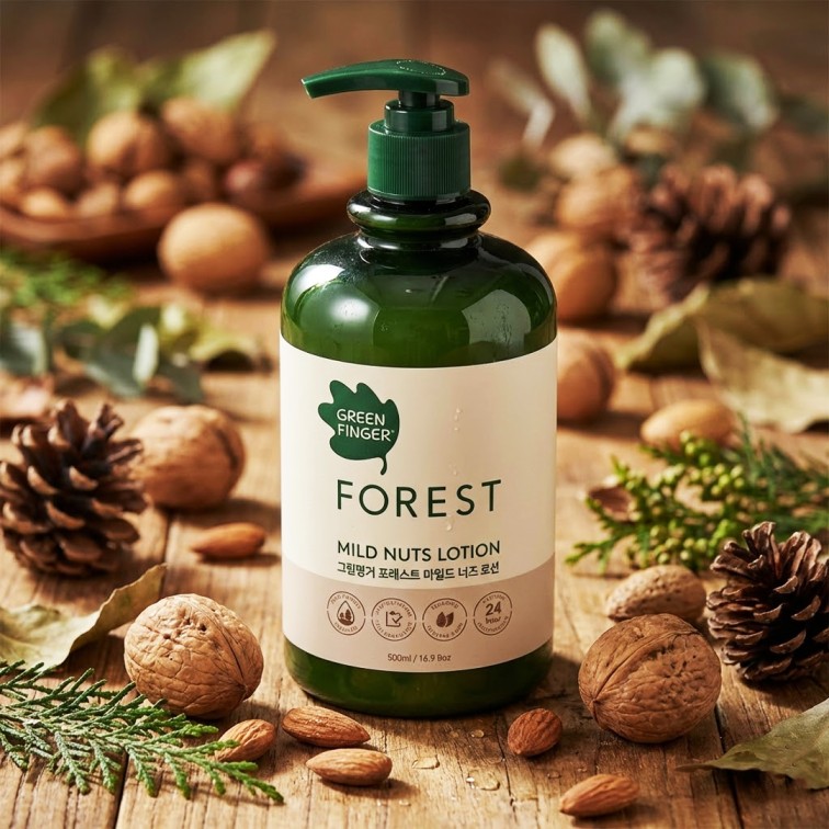 Green Finger Forest Mild Nuts Body Lotion - 500ml