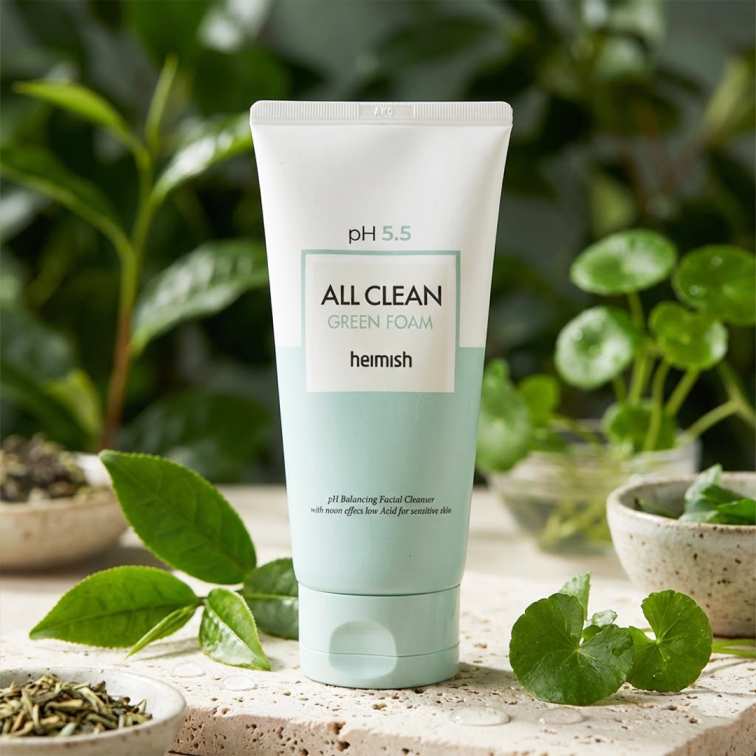 Heimish Ph 5.5 All Clean Green Foam - 150ml