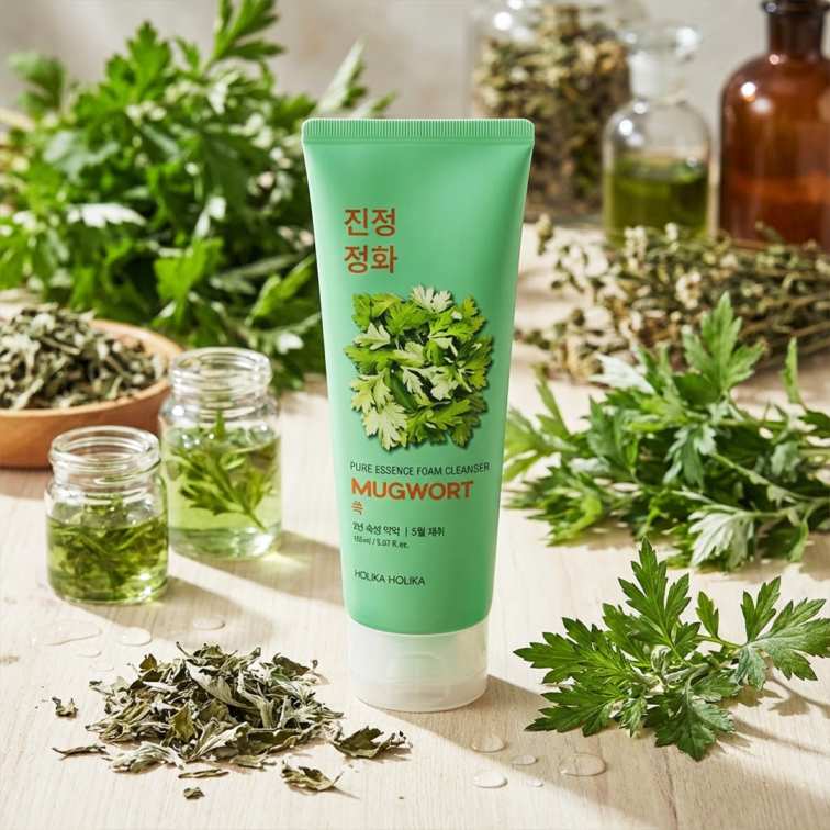 Holika Holika Mugwort Pure Essence Foam Cleanser - 150ml