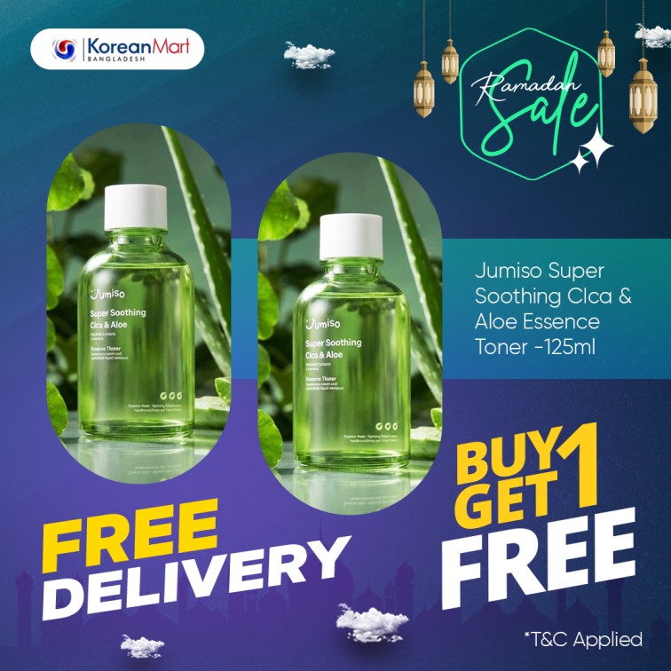 Jumiso Super Soothing CIca and Aloe Essence Toner -125ml