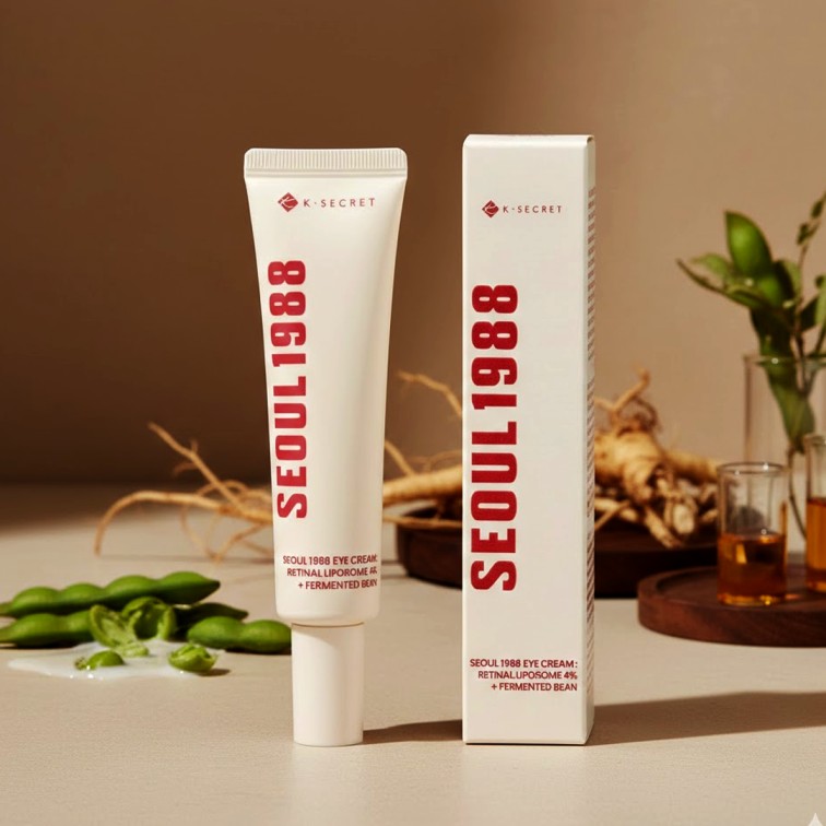 K-Secret Seoul 1988 Eye Cream : Retinal Liposome 4% + Fermented Bean - 30ml