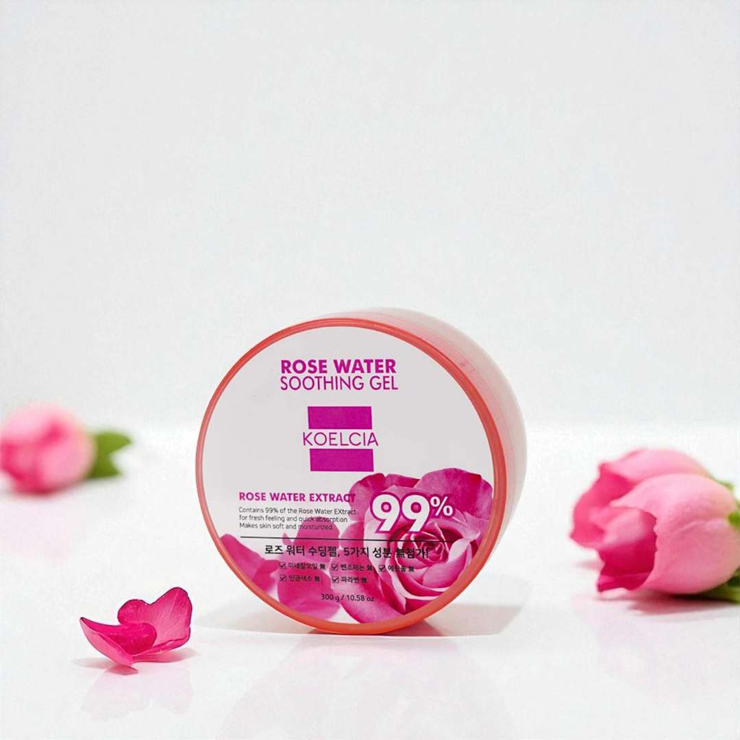 Koelcia rose water soothing gel - 300gm