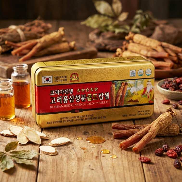 Korean Red Ginseng Extract Gold  Capsule - 120pcs