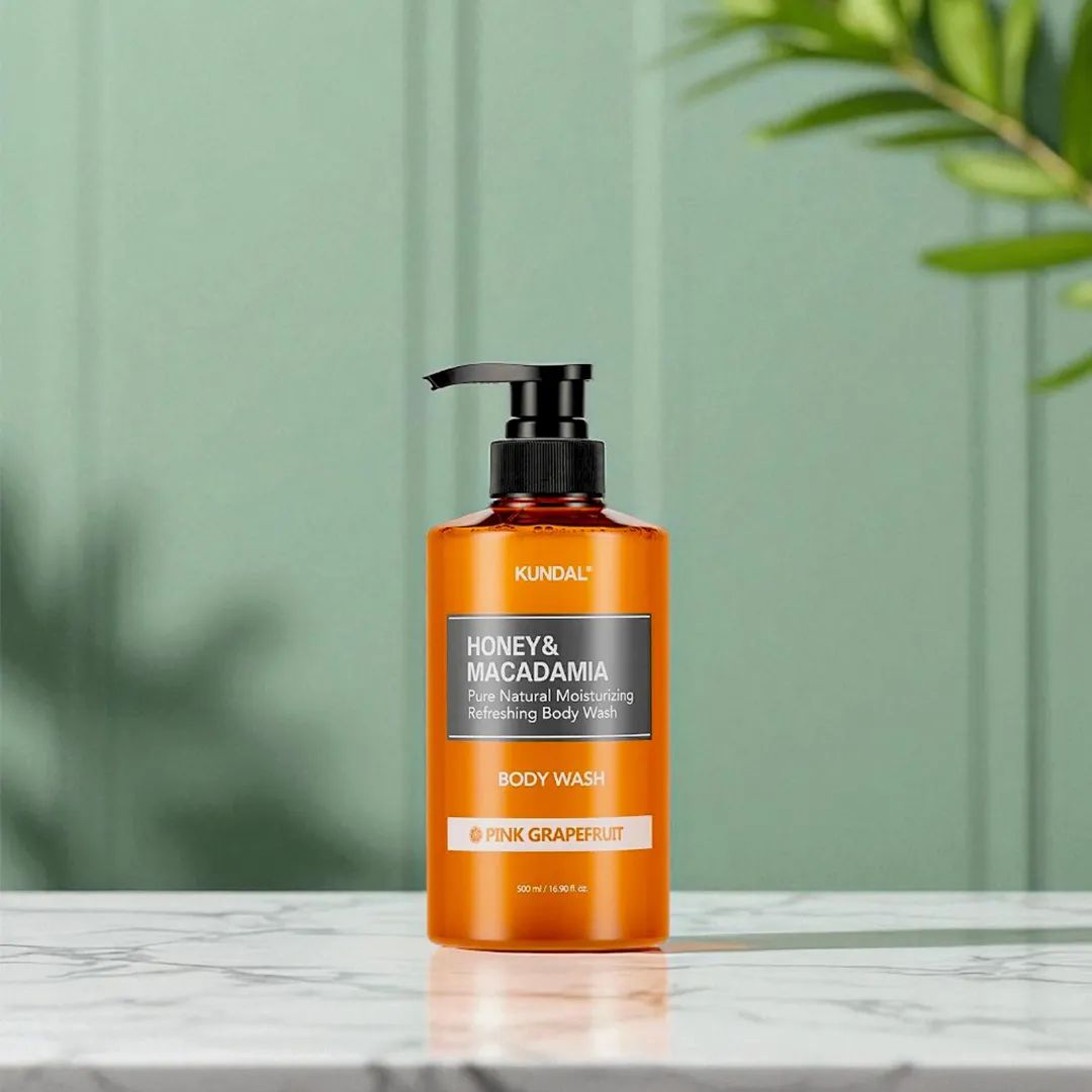 Kundal Honey & Macadamia Pure Body Wash (Pink Grapefruit) - 500ml