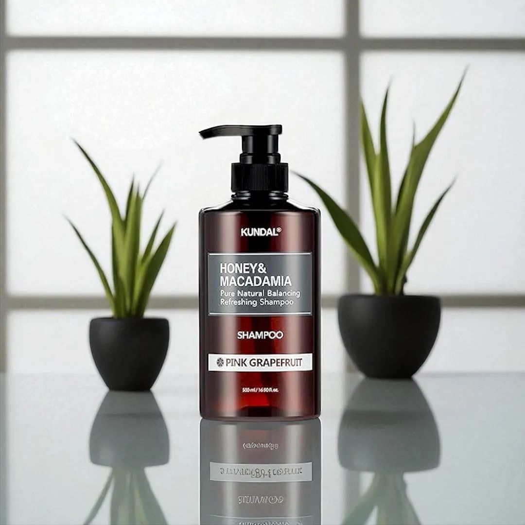 Kundal Honey & Macadamia Pure Natural Balancing Refreshing Shampoo (Pink Grapefruit) - 500ml