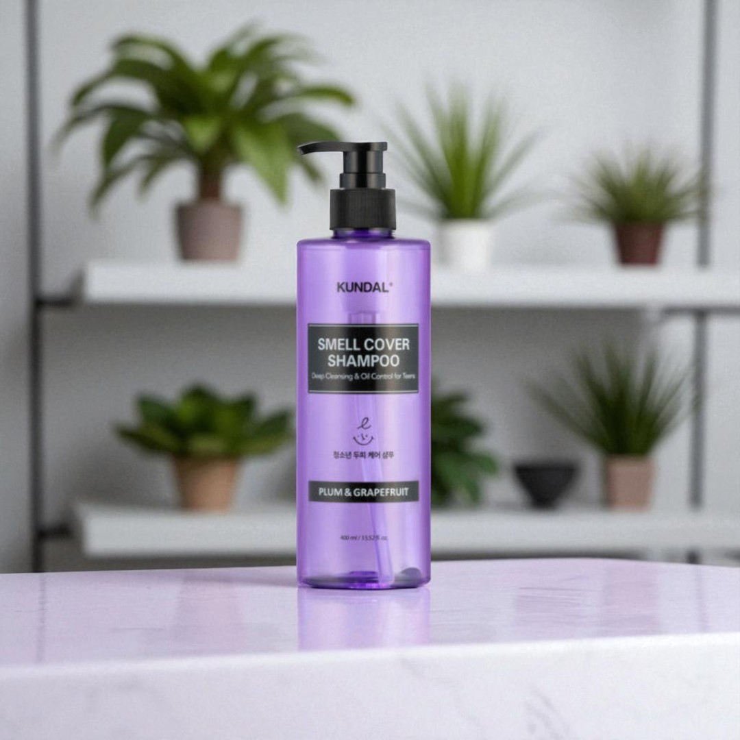 Kundal Smell Cover Shampoo (Plum & Grapefruit) - 400ml