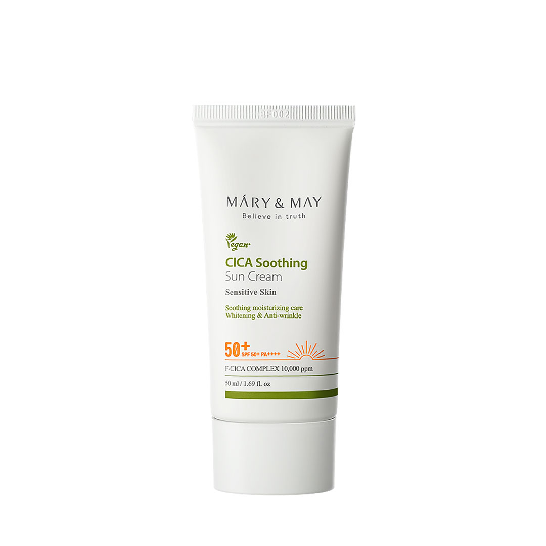 Mary &amp; May Cica Soothing Sun Cream SPF50+ PA++++ - 50ml