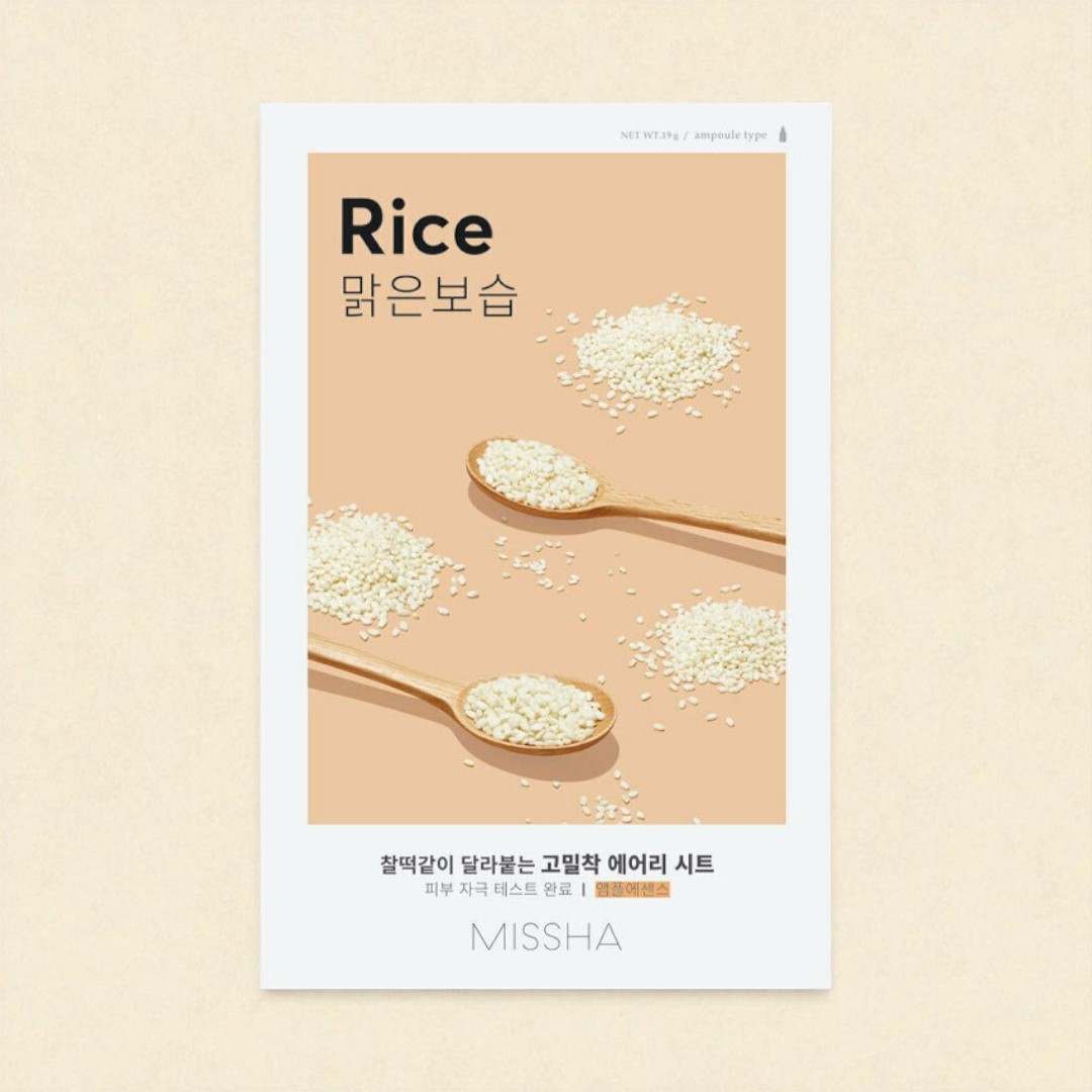 Missha Airy Fit Sheet Mask Rice - 19gm