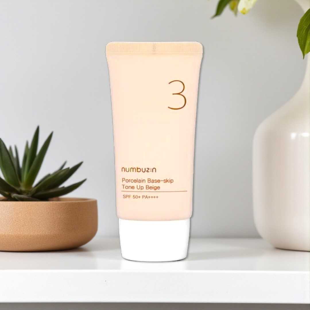 Numbuzin No.3 Porcelain Base-Skip Tone Up Beige SPF50+ PA++++ - 50ml