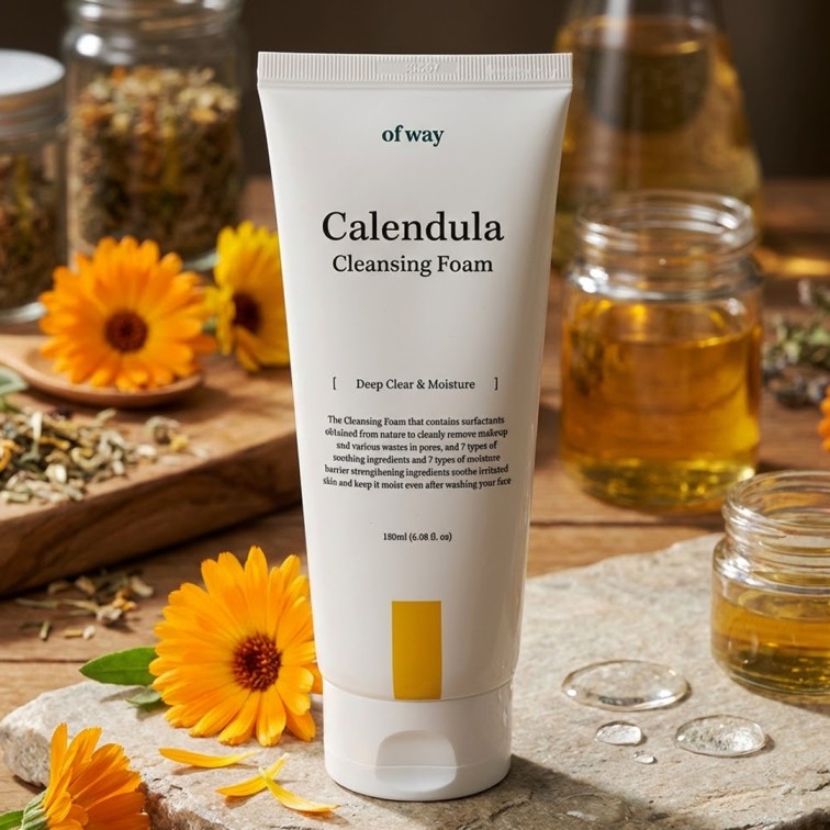 Of Way - Calendula Clear Cleansing Foam - 180ml