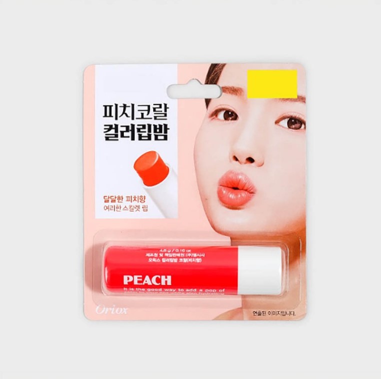 Oriox Colour Lip Balm Coral (Peach) - 4.8g