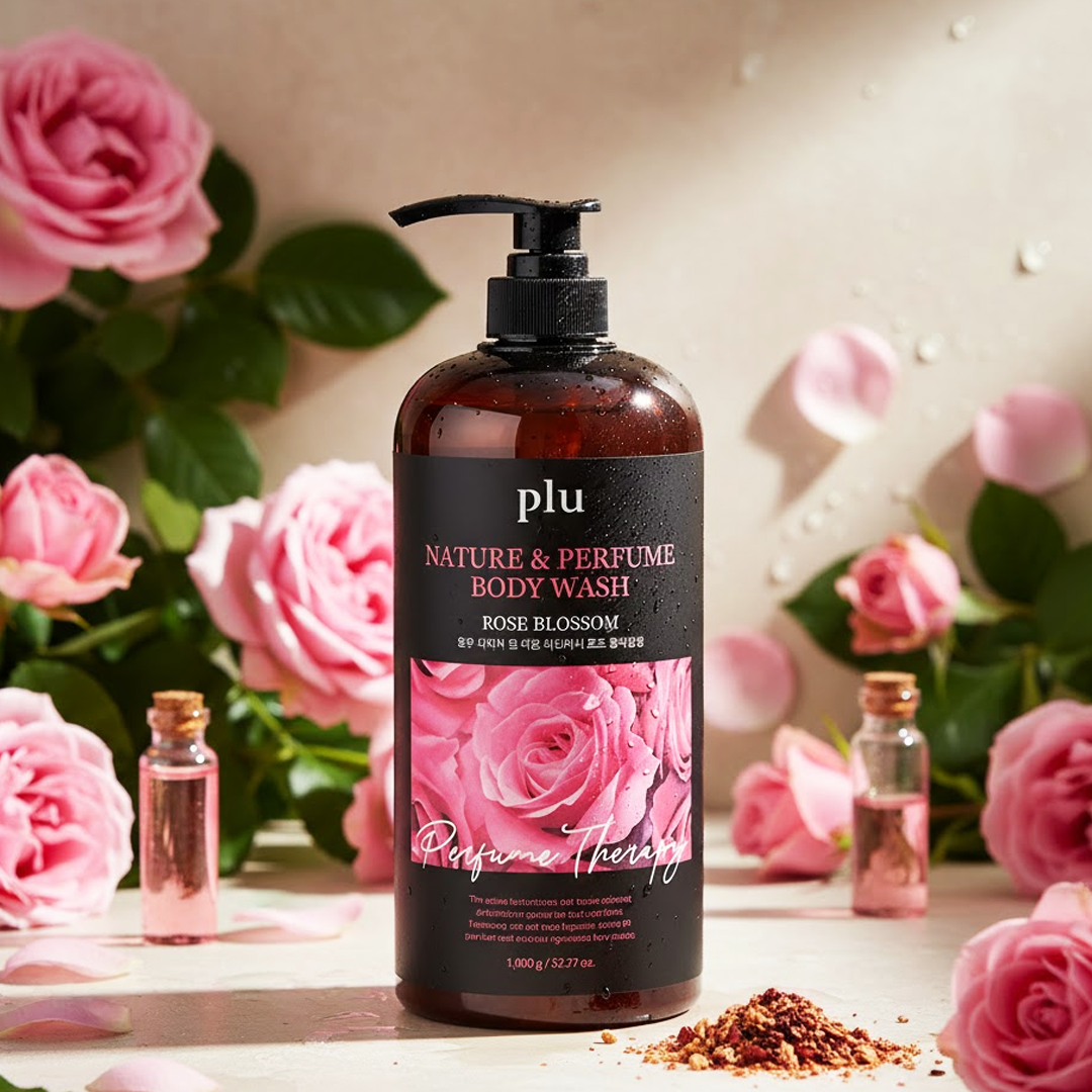 Plu Nature &amp; Perfume Body Wash (Rose Blossom) -1000ml