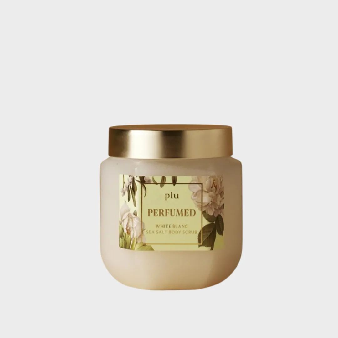 Plu Perfumed Sea Salt Body Scrub (White Blanc) - 500g
