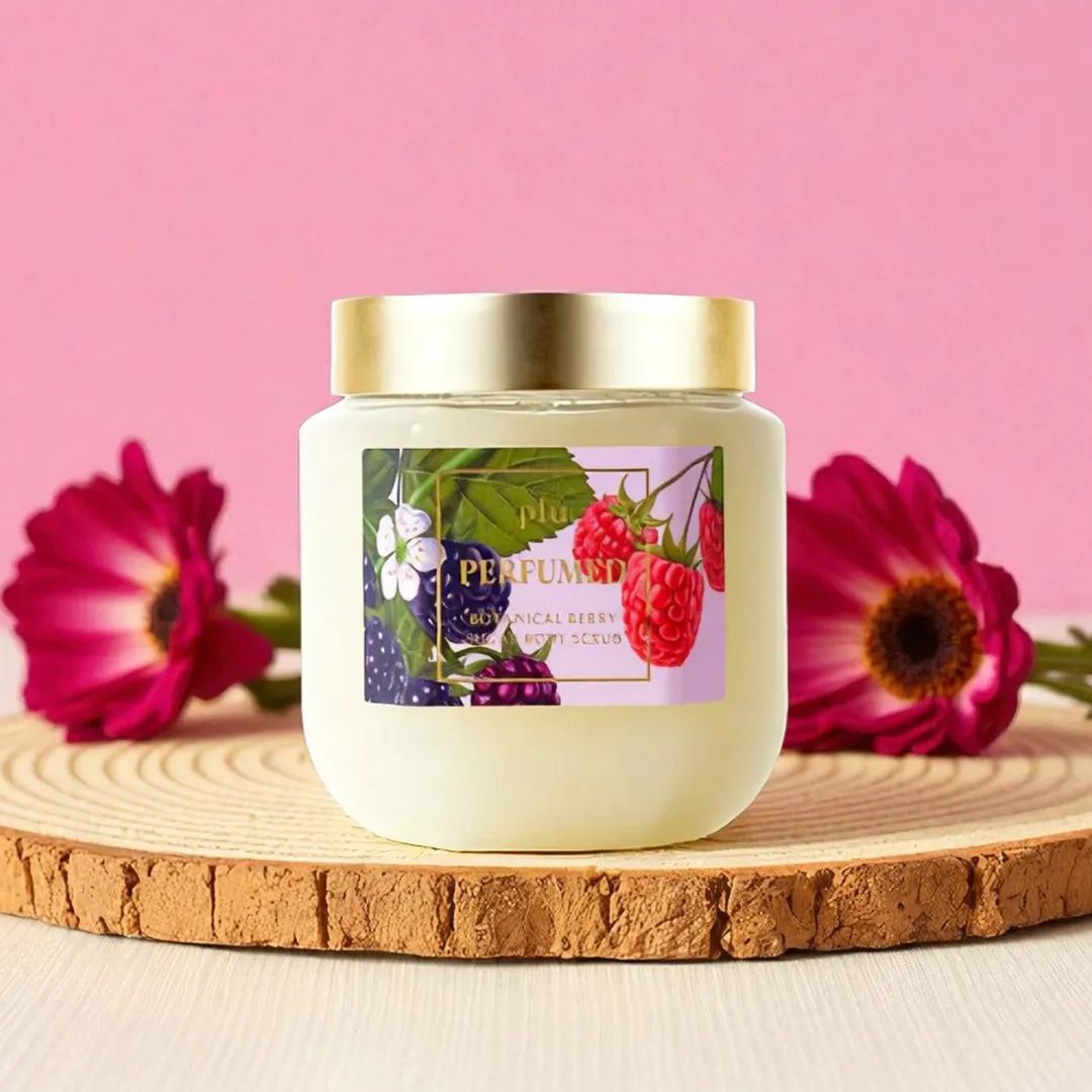 Plu Perfumed Sugar Body Scrub (Botanical Berry) - 500g