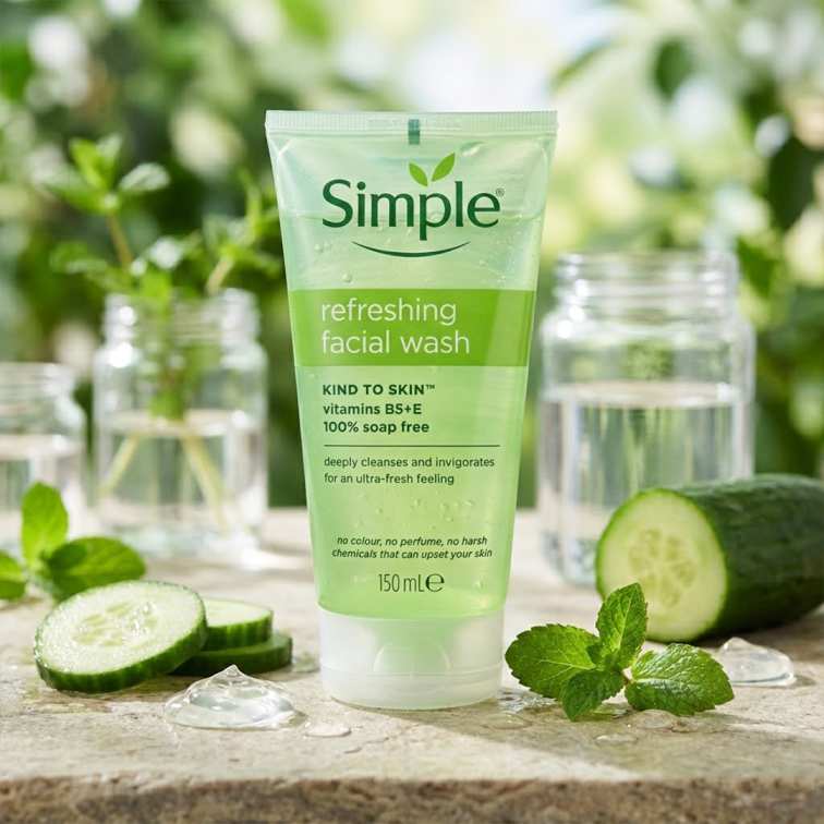 Simple Kind To Skin Refreshing Facial Wash - 150ml