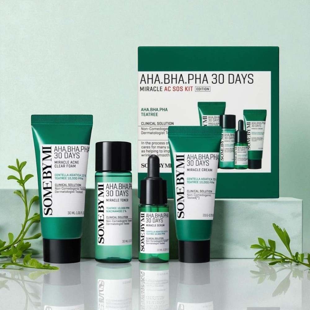 Some By Mi Aha, Bha, Pha 30 Days Miracle AC SOS Kit - 4pcs
