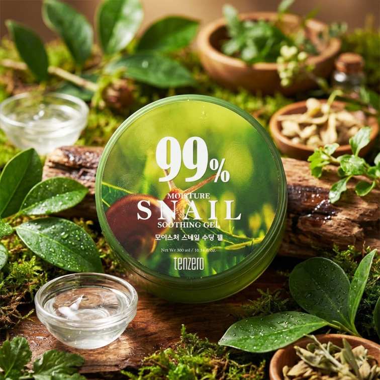 Tenzero 99% Moisture Snail Soothing Gel - 300ml