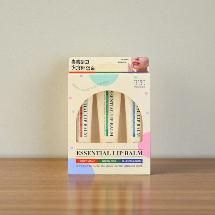 Tenzero Essential Lip Balm Set - 3pcs