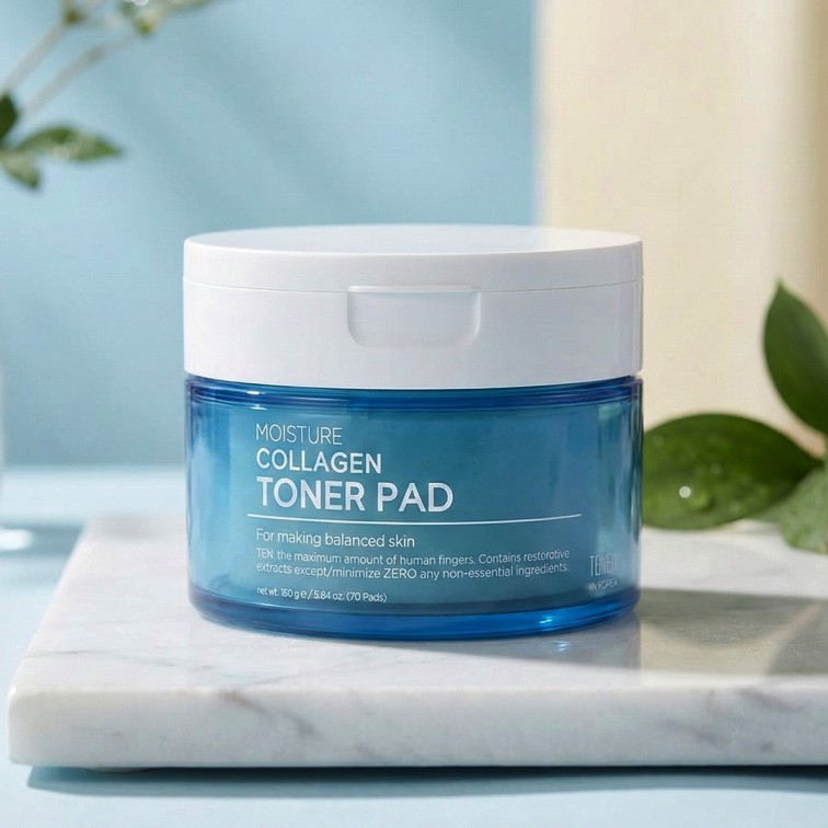 Tenzero Moisture Collagen Toner Pad (70 Pads) - 160g