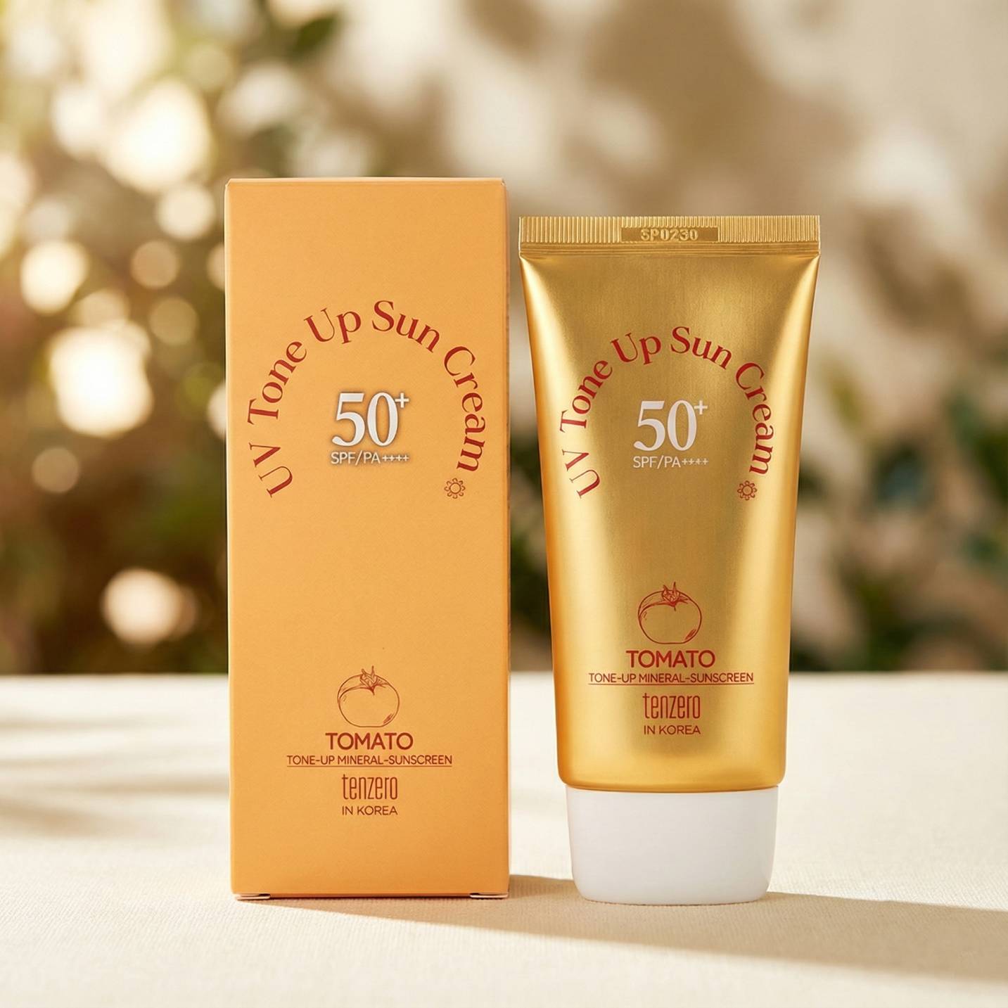 Tenzero Tomato UV Tone Up Mineral Sun Cream Spf50+ Pa++++ - 50ml