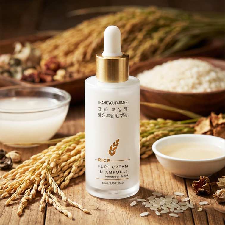 Thank You Farmer Rice Pure Cream In Ampoule - 50ml