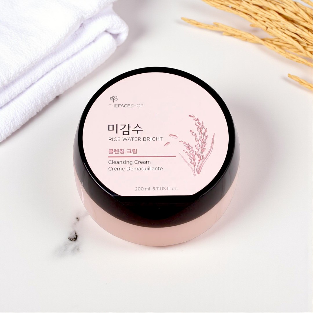 The face shop rice water bright cleansing cream - 200ml