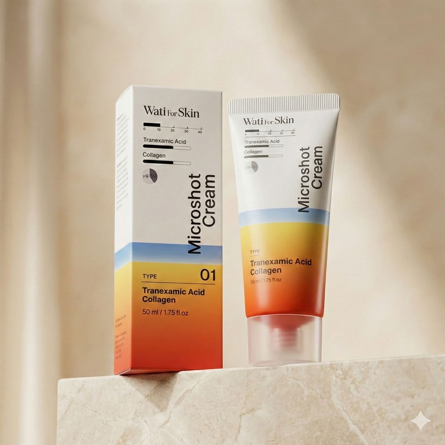 Wati For Skin Tranexamic Acid Collagen Microshot Cream - 50ml