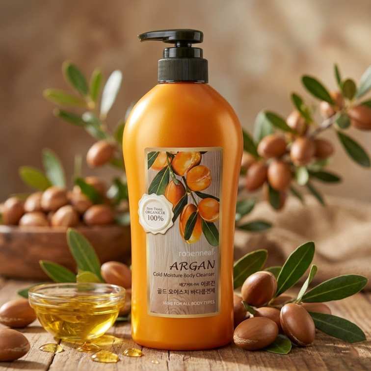 Welcos Confume Argan Gold Moisture Body Cleanser - 730ml