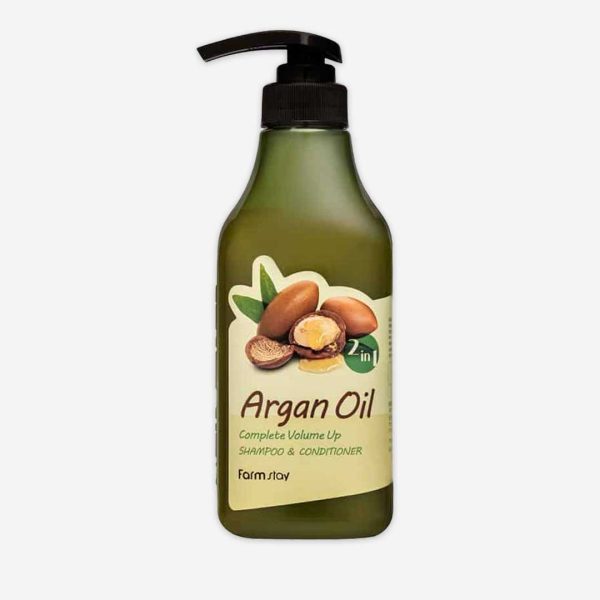Farmstay Argan Oil Complete Volume Up Shampoo & Conditioner - 530ml