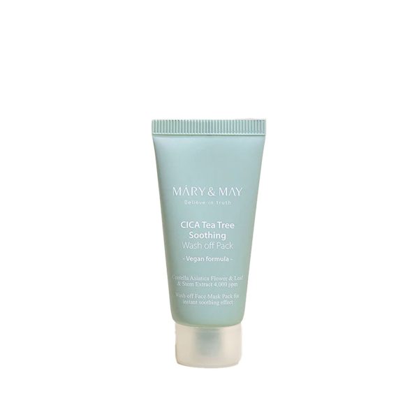 Mary & May Cica Tea Tree Soothing Wash Off Mask Pack - 30ml