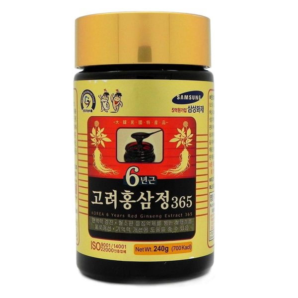 Korean Red Ginseng Panax Extract Gold 6Years Root Saponin - 240g